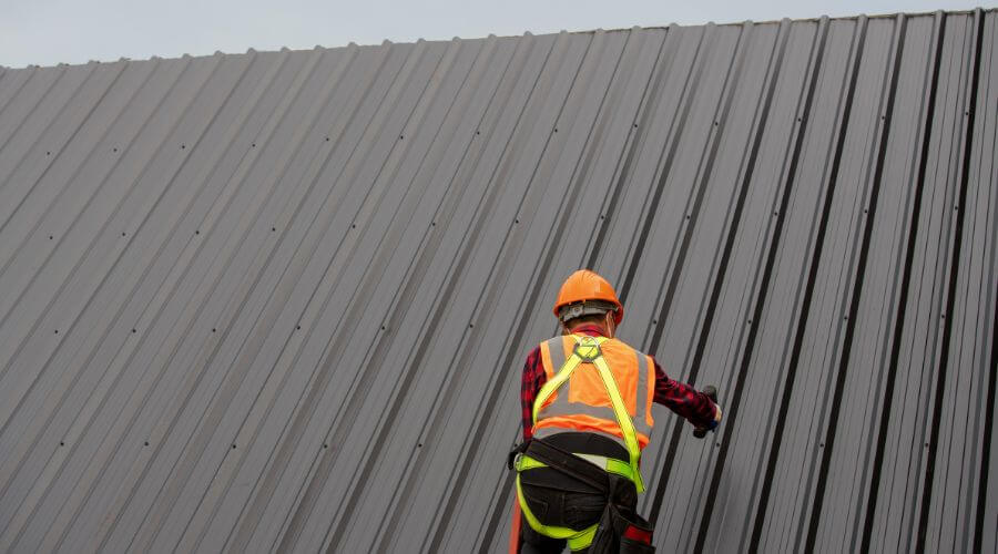 Professional metal roof installation services in Falls City, TX
